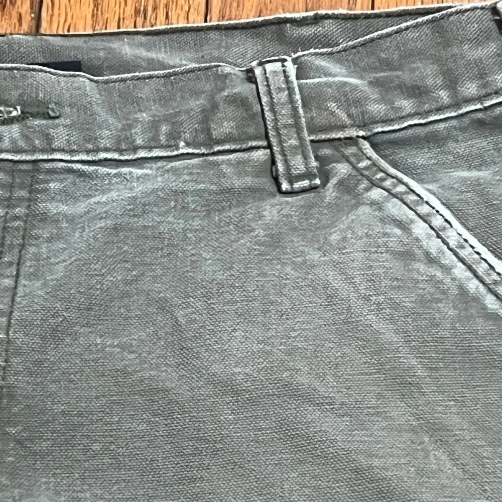 Carhartt Mens B11 Loose Fit Washed Duck Work Dungaree 36x34 Moss Green